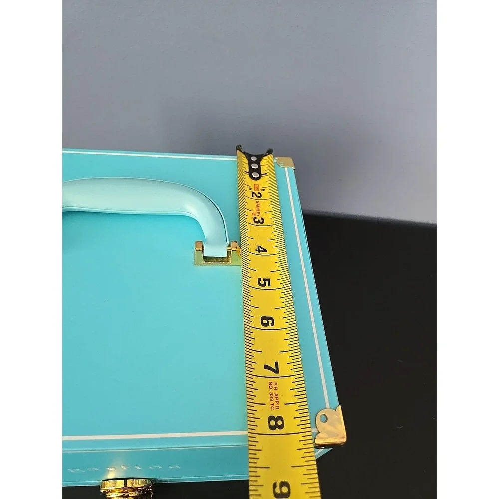 RARE BABY BLUE SUGARFINA HOLDING CASE WITH HANDLE HOLDS 9 CUBE CANDY BOXES